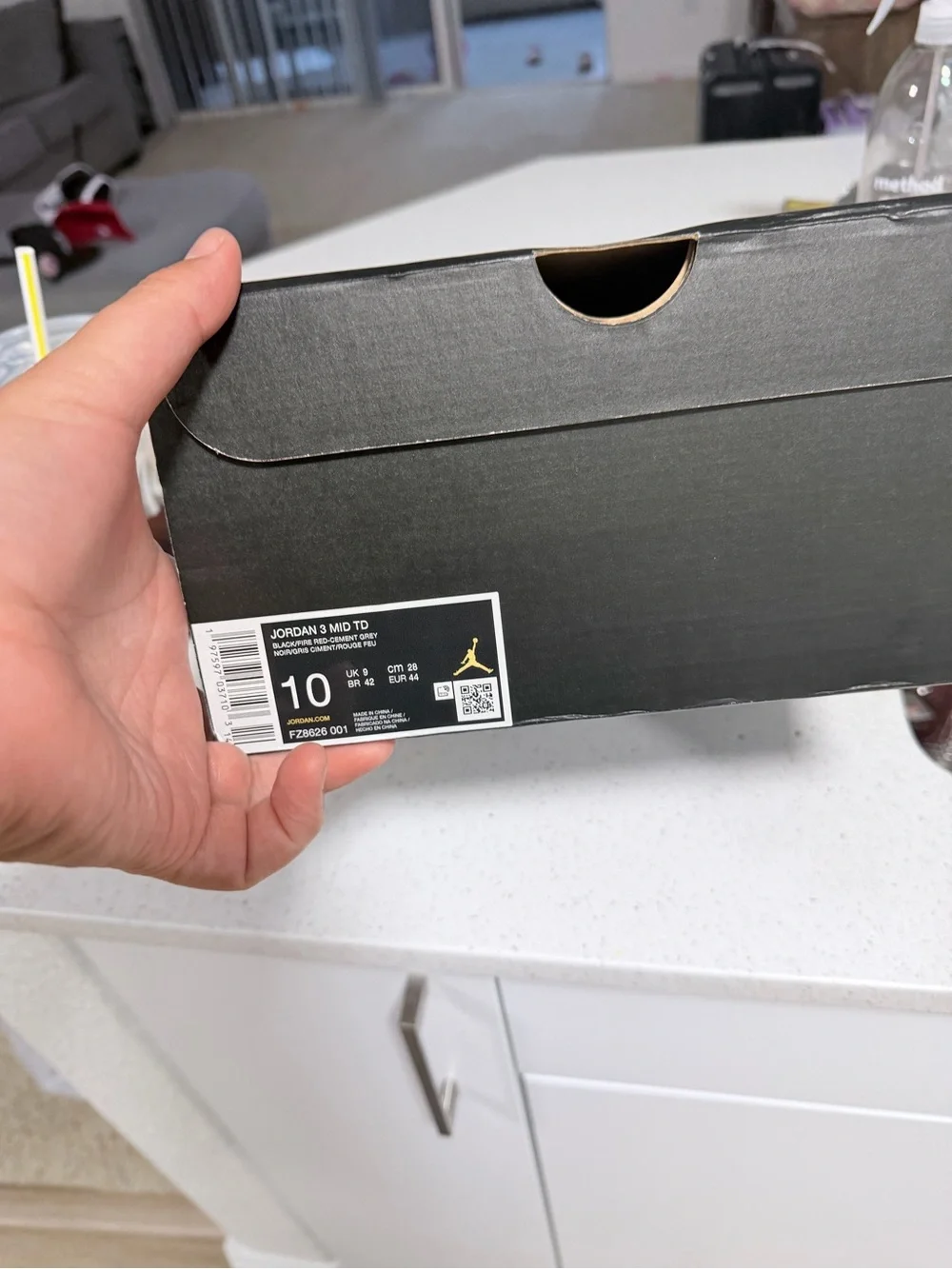 Jordan retro 3 black cement cleats